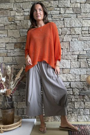 Conrad Grunge Loose Cotton Knit Sunset